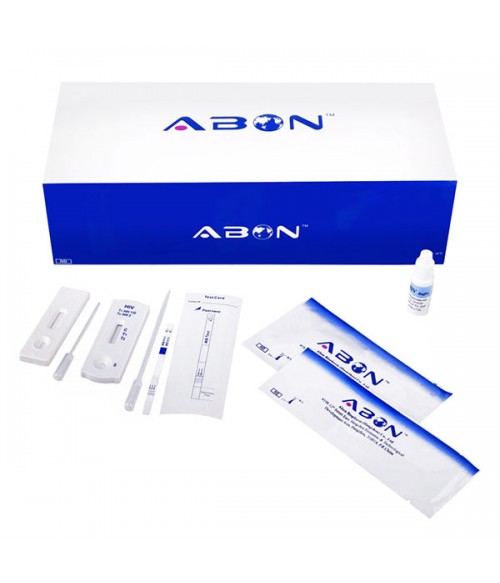 Экспресс-тесты для определения антител к ВИЧ 1 и 2 ABON HIV1&2 Test , кат. номер IHI- 401 (ц. кровь/ сыворотка/плазма), тест-полоски Экспресс-тесты для определения антител к ВИЧ 1 и 2 ABON HIV1&2 Test , кат. номер IHI- 401 (ц. кровь/ сыворотка/плазма), тест-полоски